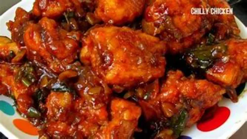 Chilli Chicken Dry With Bone